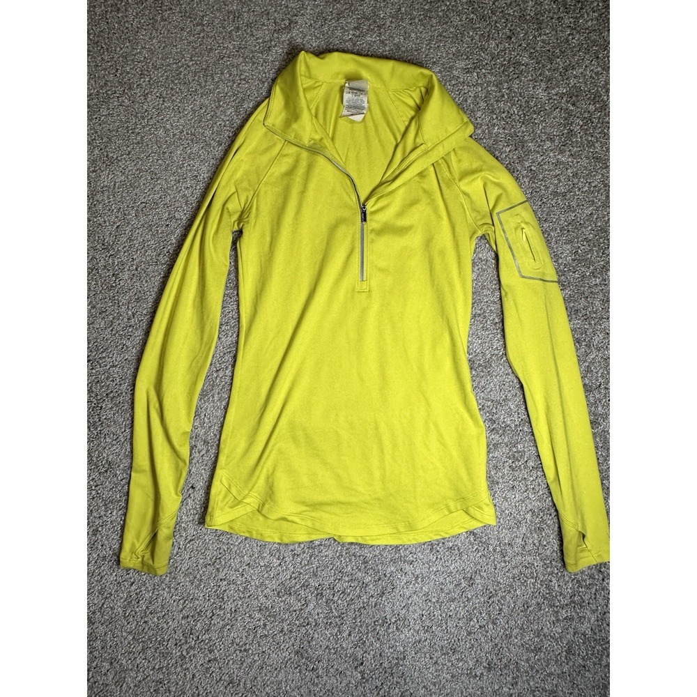 Under Armour AllSeasonGear Women's XS Neon Yellow Half Zip Running Top